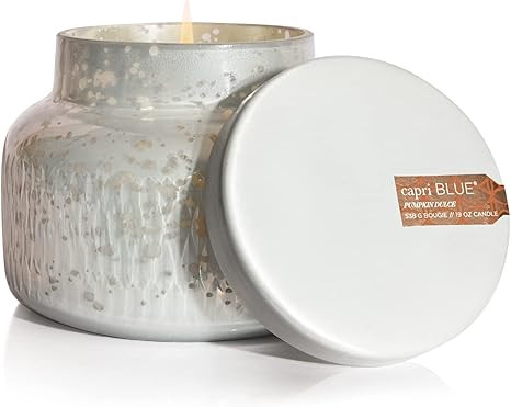 Capri Blue Holiday Mercury Jar Candle - Soy Blend - Fall Candles for Home Scented with White Pump... | Amazon (US)