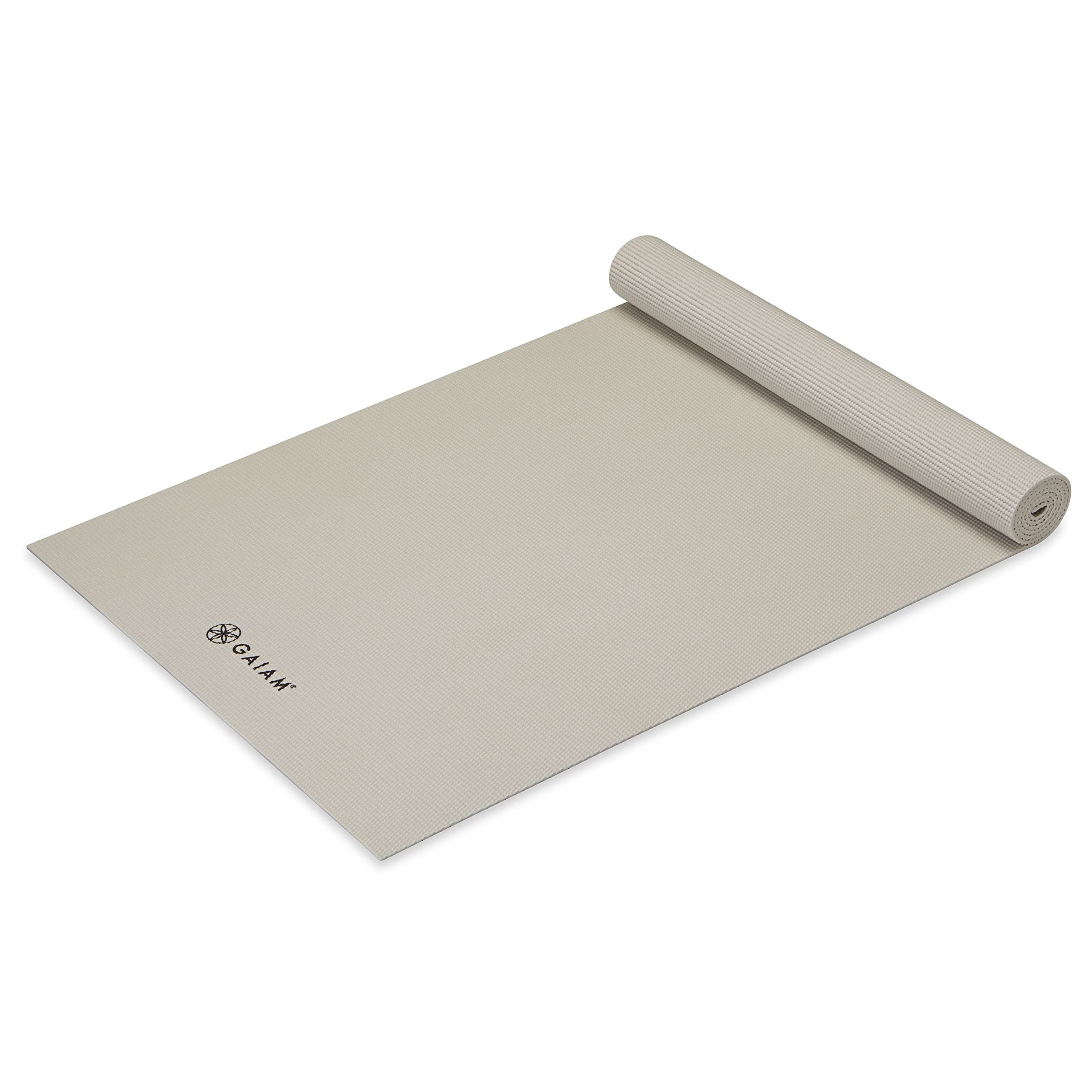 Gaiam Yoga Mat - Premium 5mm Solid Thick Non Slip Exercise & Fitness Mat for All Types of Yoga, P... | Amazon (US)