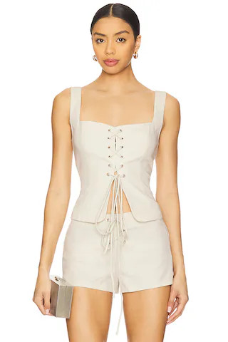 BY.DYLN Emmeline Top in Bone from Revolve.com | Revolve Clothing (Global)