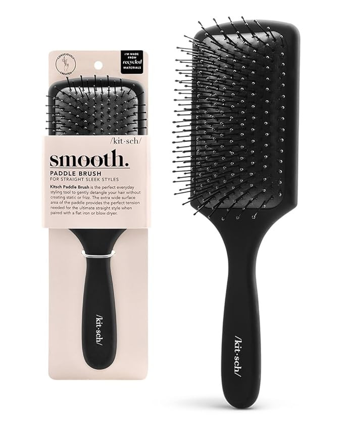 Kitsch Paddle Brush for Blow Drying, Hair Brush for Thick or Thin Hair, Hairbrush for Women with ... | Amazon (US)