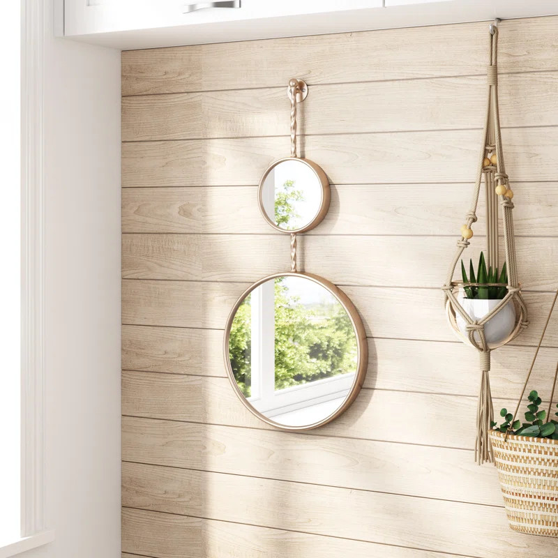 Mott Metal Round Wall Mirror | Wayfair North America