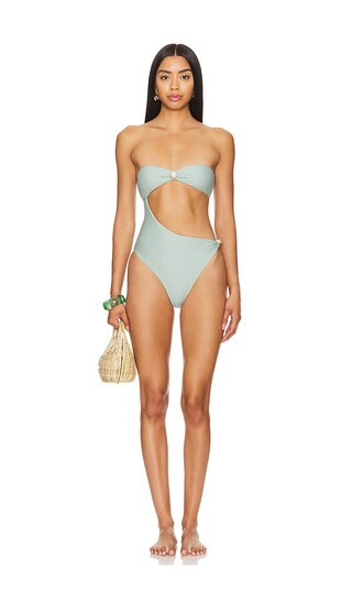 Marissa One Piece in Soft Aqua | Revolve Clothing (Global)
