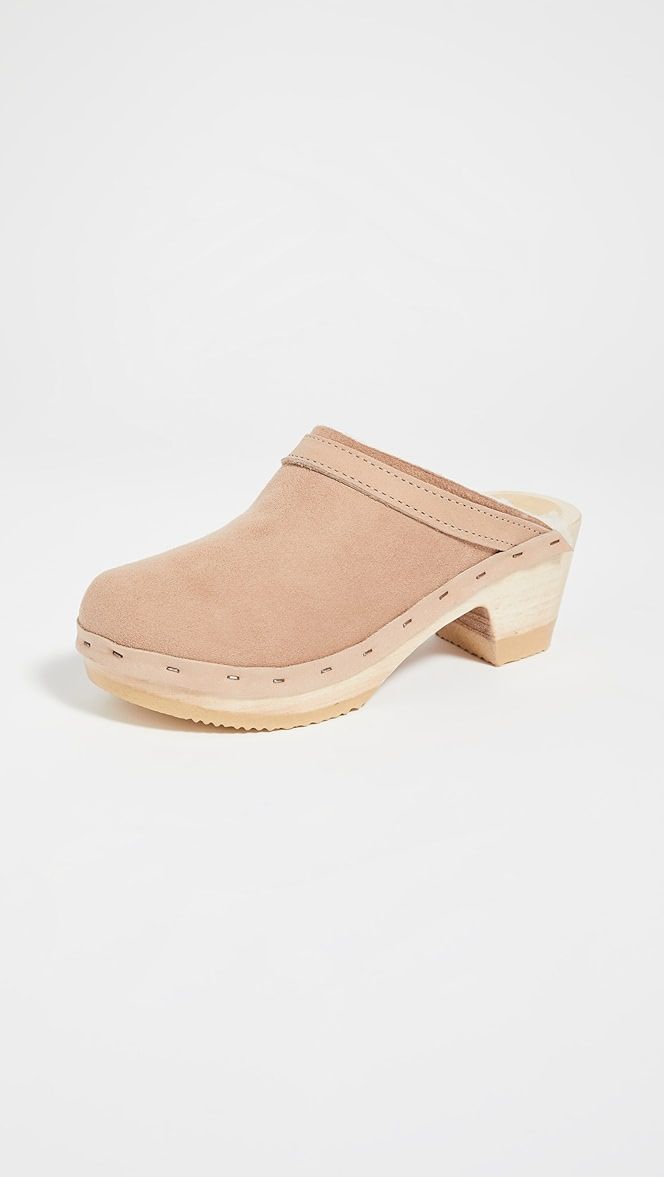 Dakota Shearling Mid Heel Clogs | Shopbop