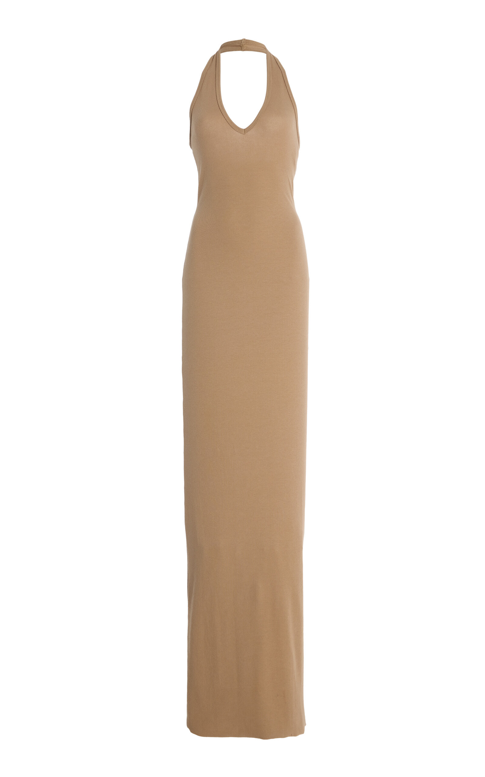 Stretch Cotton-Modal Maxi Halter Dress | Moda Operandi (Global)