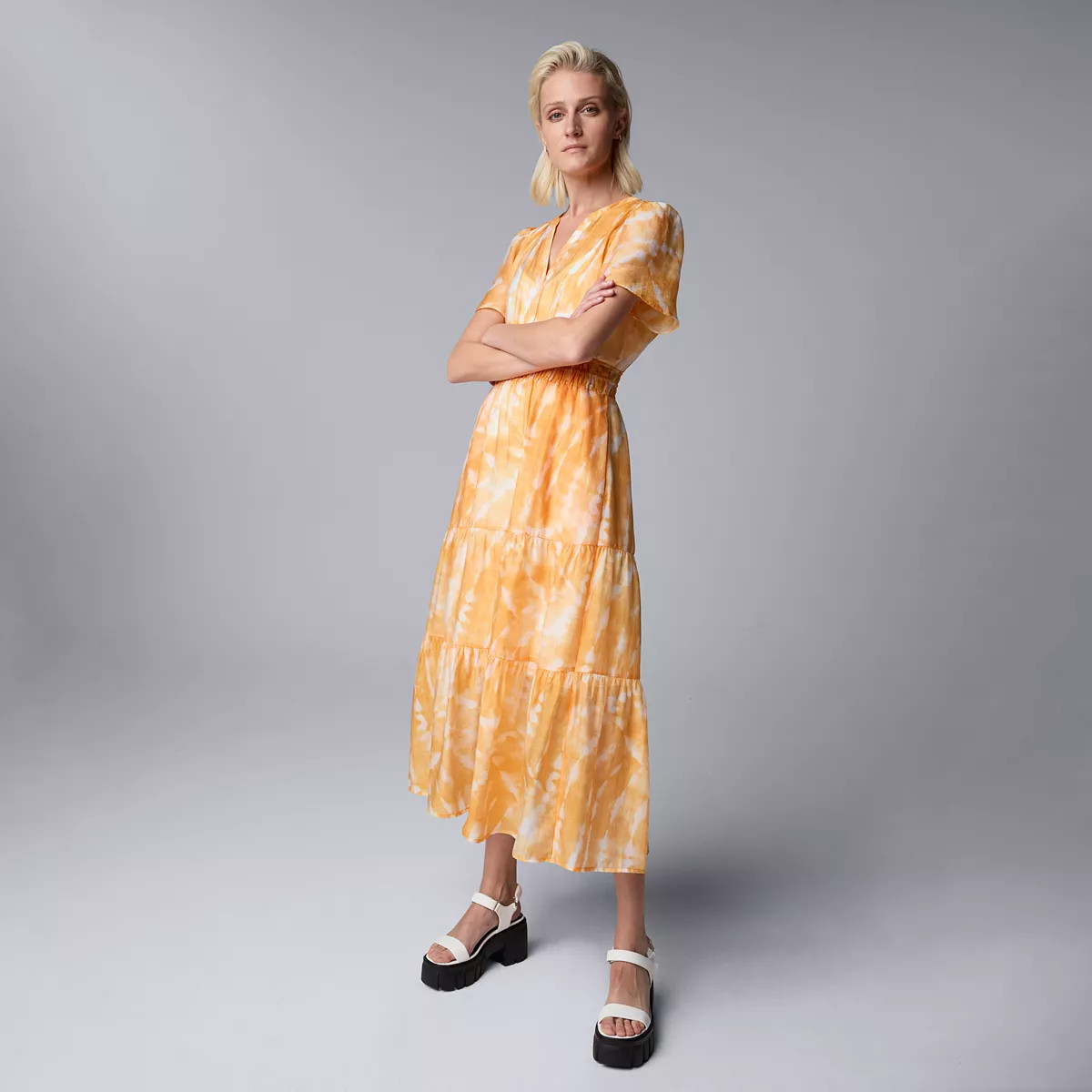 Petite Simply Vera Vera Wang Maxi Fem Dress | Kohl's