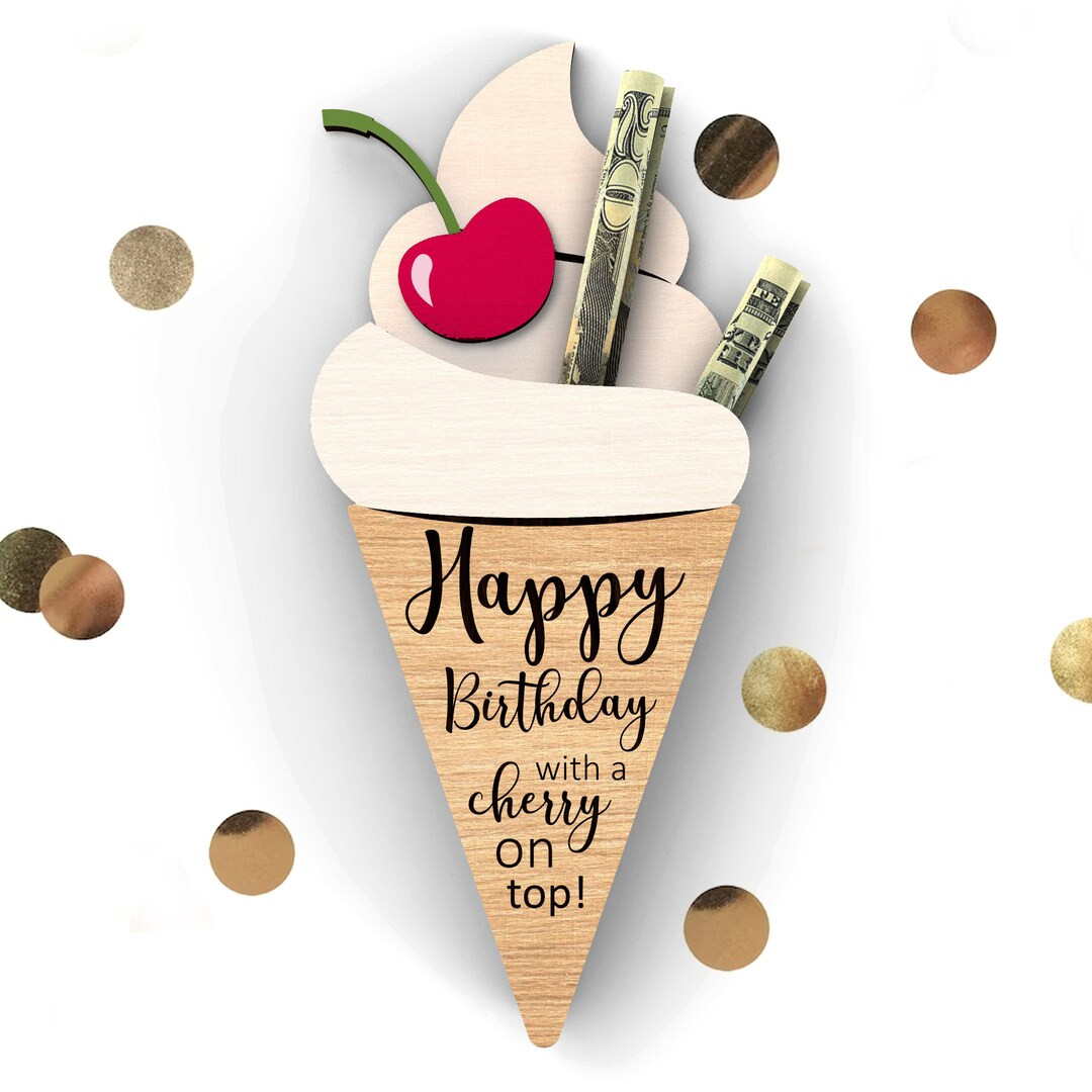 Ice Cream Cone Money Holder I Money Gift Holder I Money Card | Etsy (US)