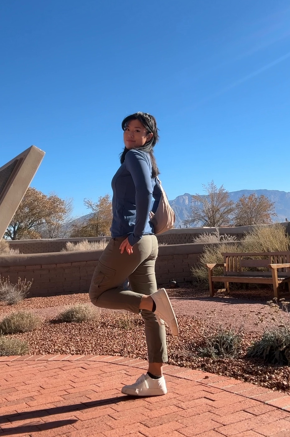 Super easy outfit for a lift ride up to Sandia Peak Tramway! Long sleeve, hiking pants, climbing pants, white sneakers

#LTKActive #LTKSeasonal #LTKStyleTip