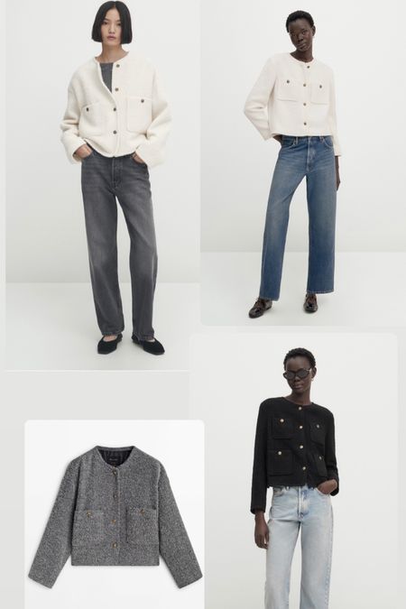 Cropped tweed jackets for fall , Céline style jacket 