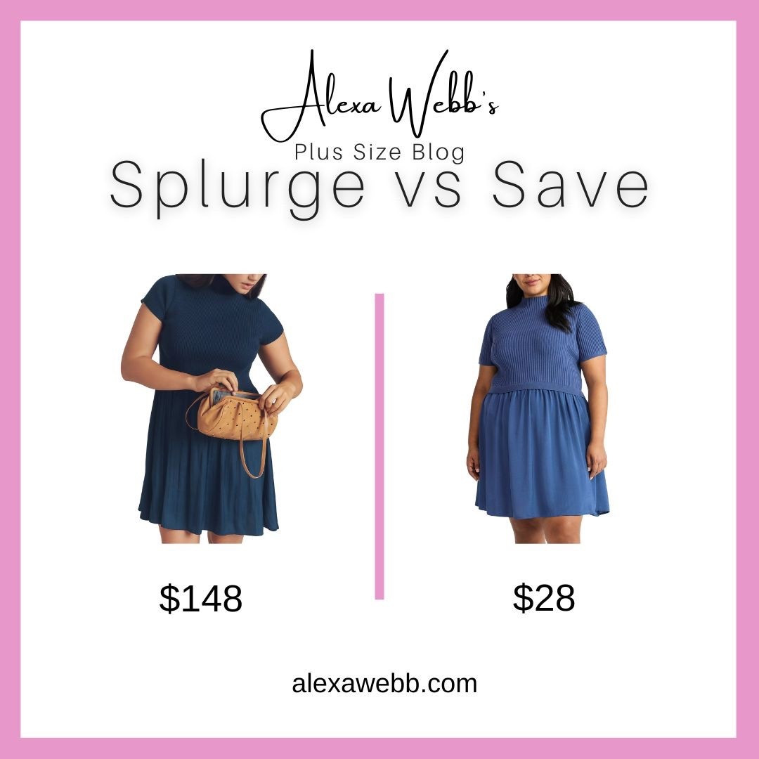 Plus Size Short Sleeve Twofer Mini Dress - Splurge vs Save by Alexa Webb #plussize

#LTKStyleTip #LTKPlusSize #LTKMidsize