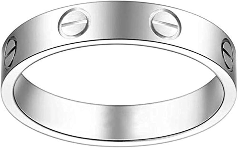 Women Wedding Ring Gold Stainless Steel Crystal and Accessories Wedding Couple Engagement Jewelry... | Amazon (US)