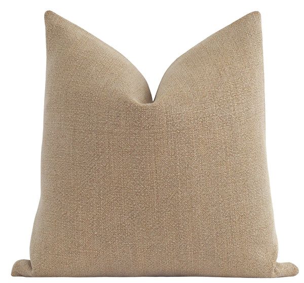 Waterloo Graham Cracker Woven Pillow | Land of Pillows