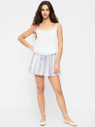 High-Waisted Drapey Skirt Short | Old Navy (US)