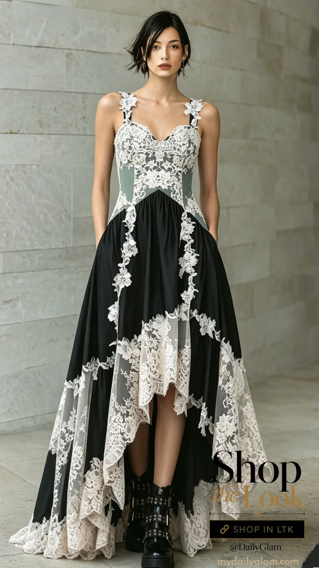 Vintage Lace High-Low Gown | Grunge Romantic Formal Outfit

#LaceGown #HighLowDress #SpecialOccasion #WeddingGuestOutfit #RomanticGown #GrungeStyle #MaxiDress #DressInspo #EveningGown #UniqueFormalDress #LaceDetails #DressWithBoots 

 #LTKootd #LTKOver40 #LTKWedding