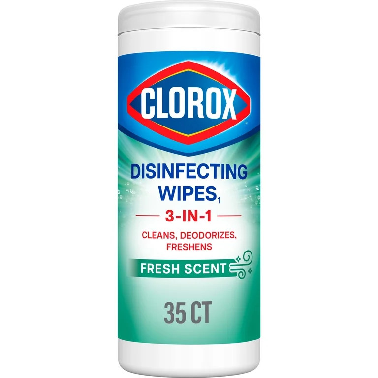 Clorox Disinfecting Cleaning Wipes, Bleach Free, Fresh Scent, 35 Count | Walmart (US)