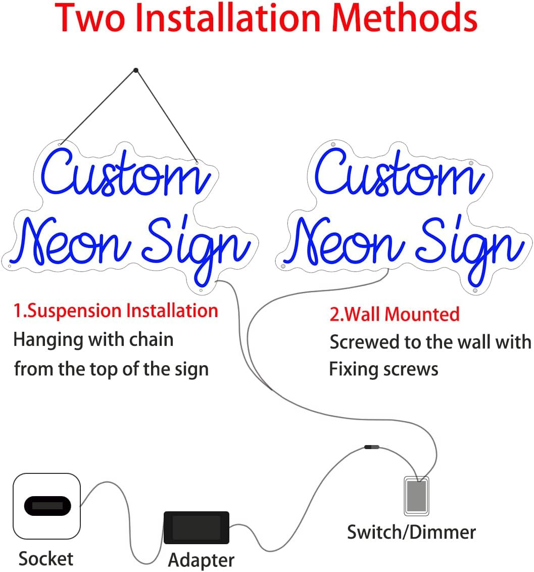 Custom Neon Signs for Wall Decor Bedroom Decor Personalized Large Pink Neon LED Light Signs Aesth... | Amazon (US)