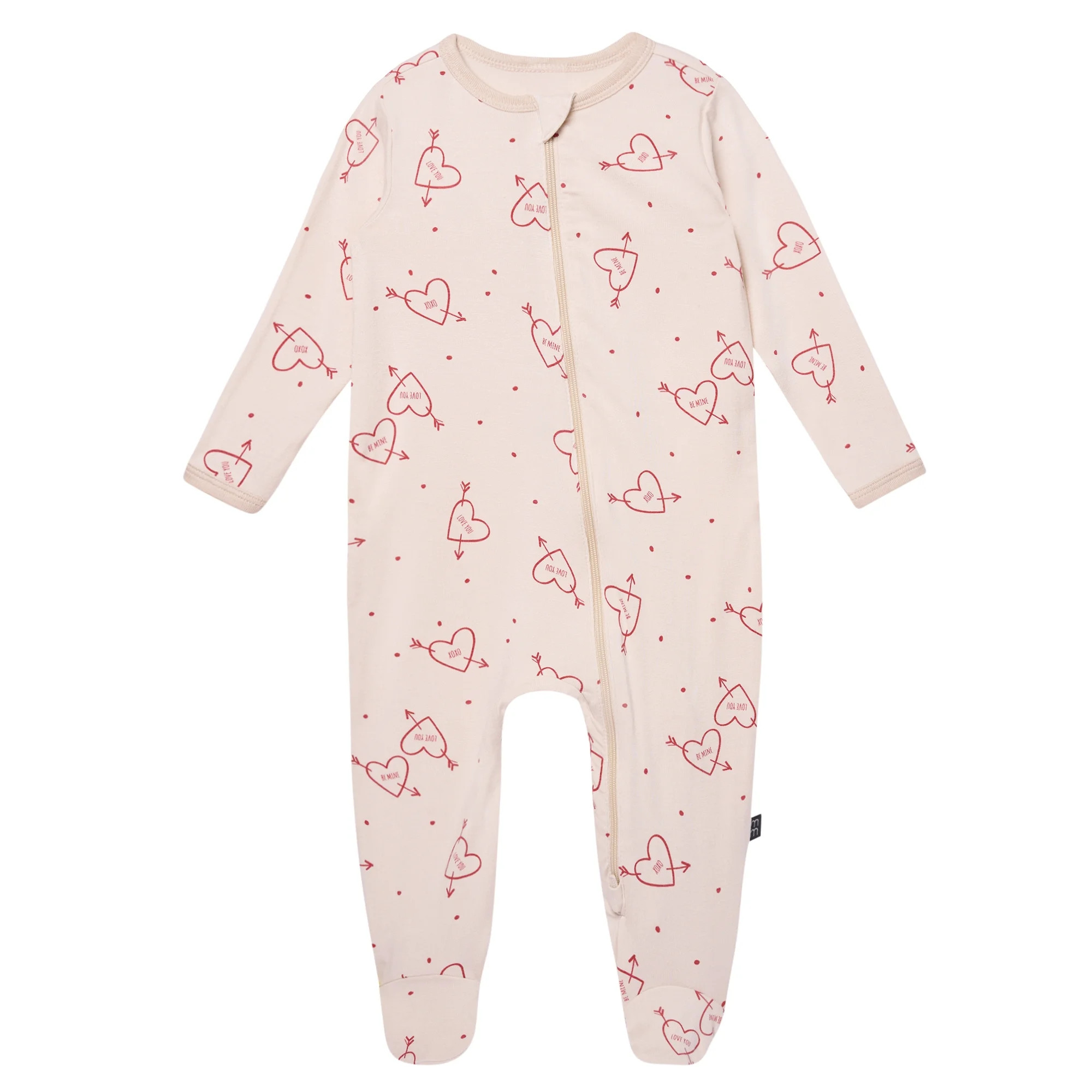 Modern Moments by Gerber Baby Neutral Viscose Valentine's Day Two-Way Zip Sleep 'N Play Footed Pa... | Walmart (US)