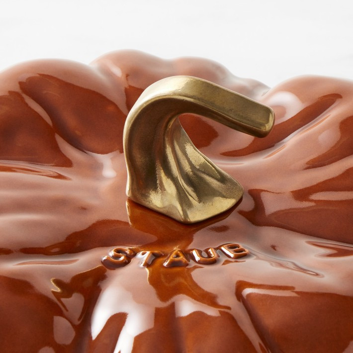 Staub Enameled Cast Iron Pumpkin Cocotte, 3 1/2-Qt. | Williams-Sonoma