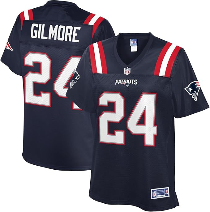 NFL PRO LINE Women's Stephon Gilmore Navy New England Patriots Replica Player Jersey | Amazon (US)