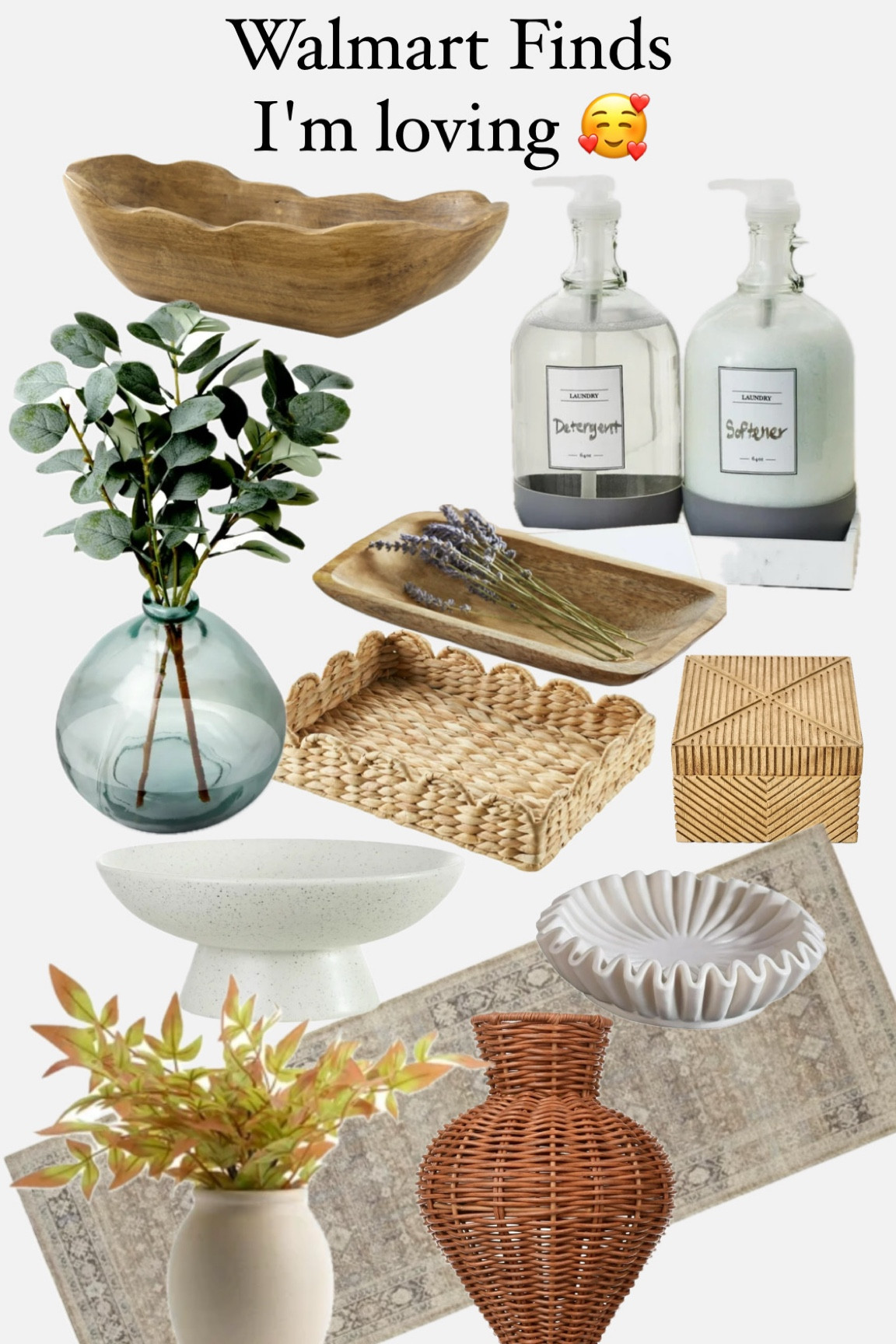 #walmartfinds #decoronabudget #scallopbowl scallopbasket #floralarrangement #runner #carpetrunner #coffeetabledecor #wickervace #viraldecor #decorativebowl 

#LTKHome #LTKStyleTip