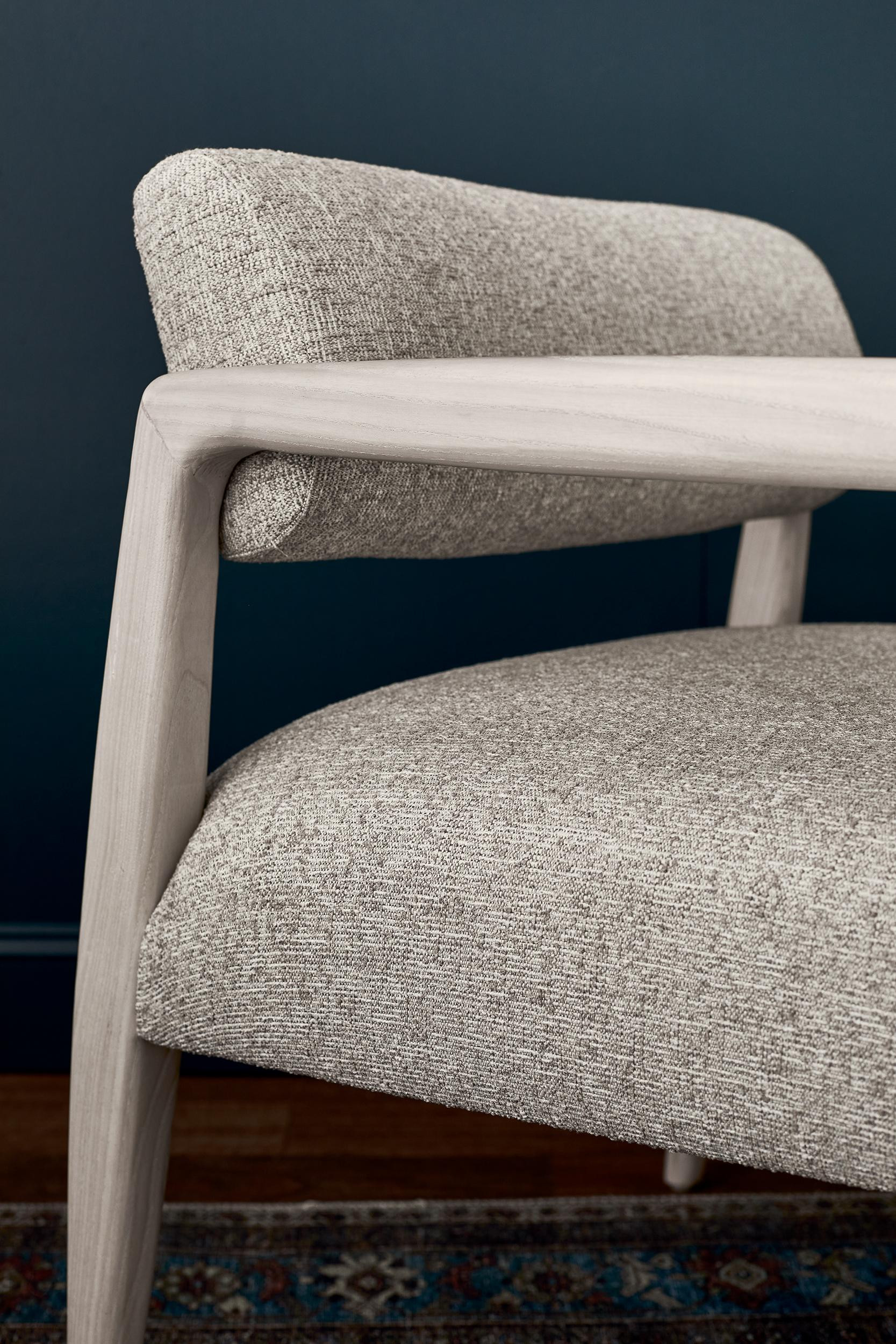 Gwen Accent Chair-Mink Color-Black Legs | Interior Define