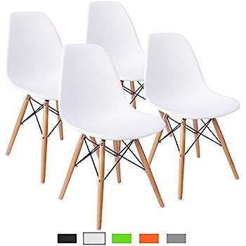 Furmax Pre Assembled Modern Style Dining Chair Mid Century Modern DSW Chair, Shell Lounge Plastic... | Amazon (US)