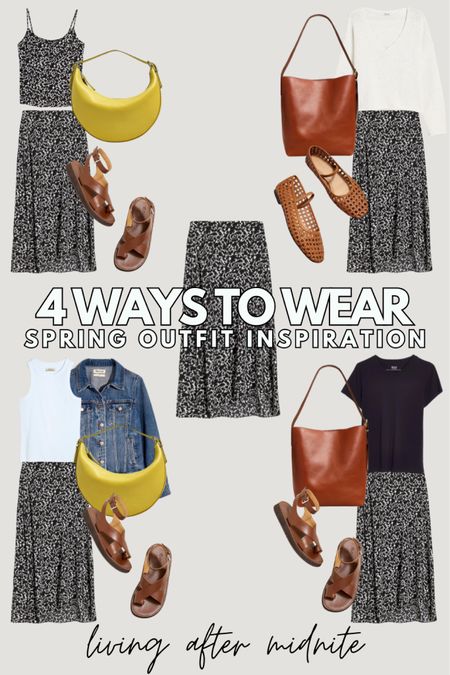 4 Ways to Wear Midi Skirt / summer outfit / spring outfit / madewell 20% off sale 

#LTKsalealert #LTKmidsize #LTKxMadewell