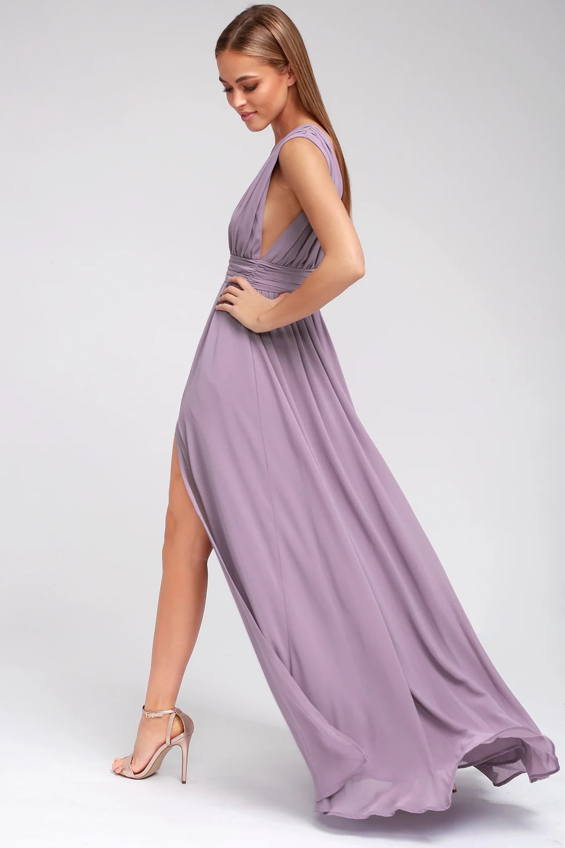 Heavenly Hues Dusty Purple Maxi Dress | Lulus (US)