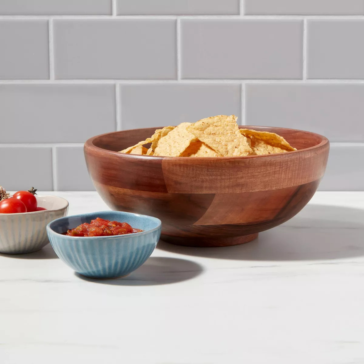 77oz Wood Medium Serving Bowl - Threshold™ | Target