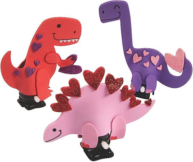 Wind Up Dinosaur Valentine Craft Kit - Makes 12 - Crafts for Kids and Fun Home Activities | Amazon (US)