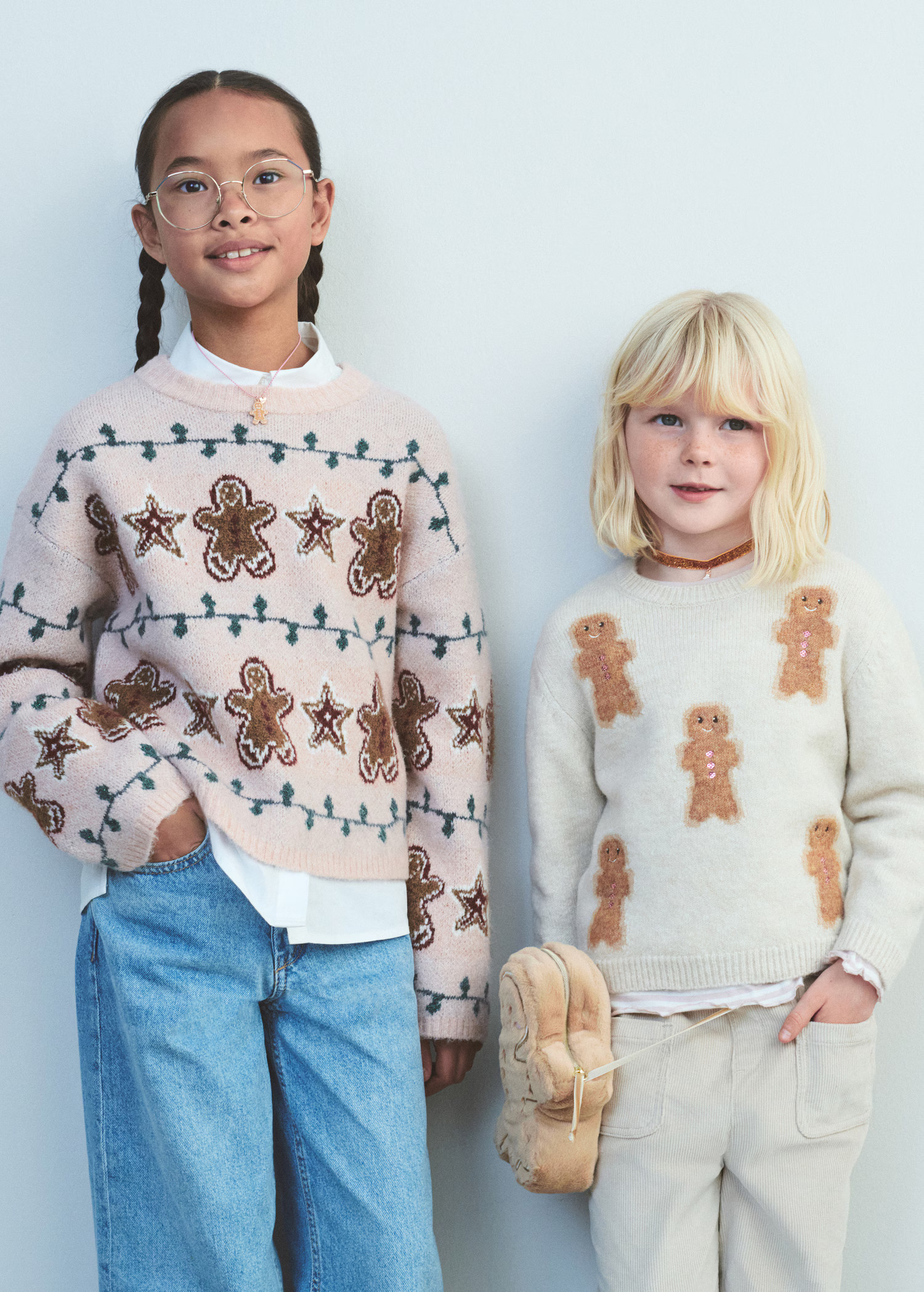 Christmas-print knitted sweater - Kids | MANGO United Kingdom | MANGO (UK)