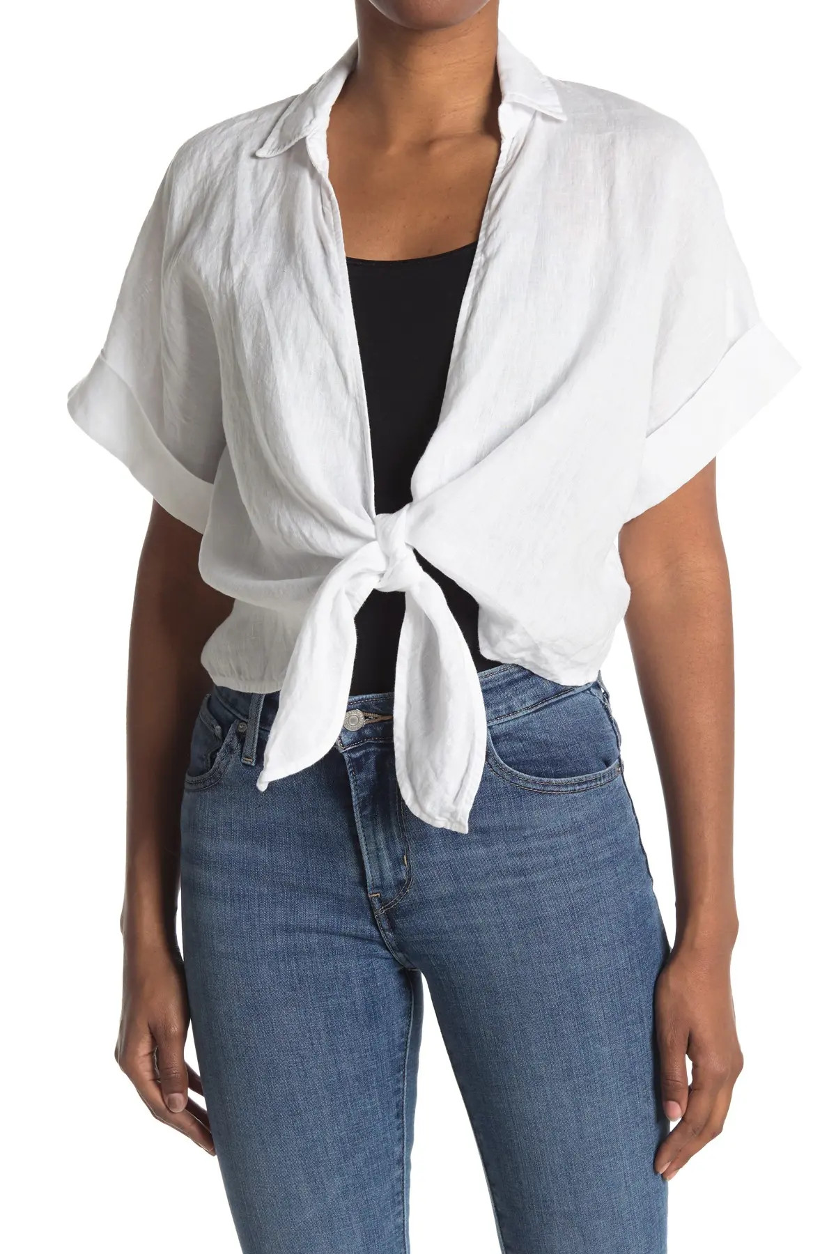 Stateside Linen Tie Front Shirt at Nordstrom Rack | Nordstrom Rack