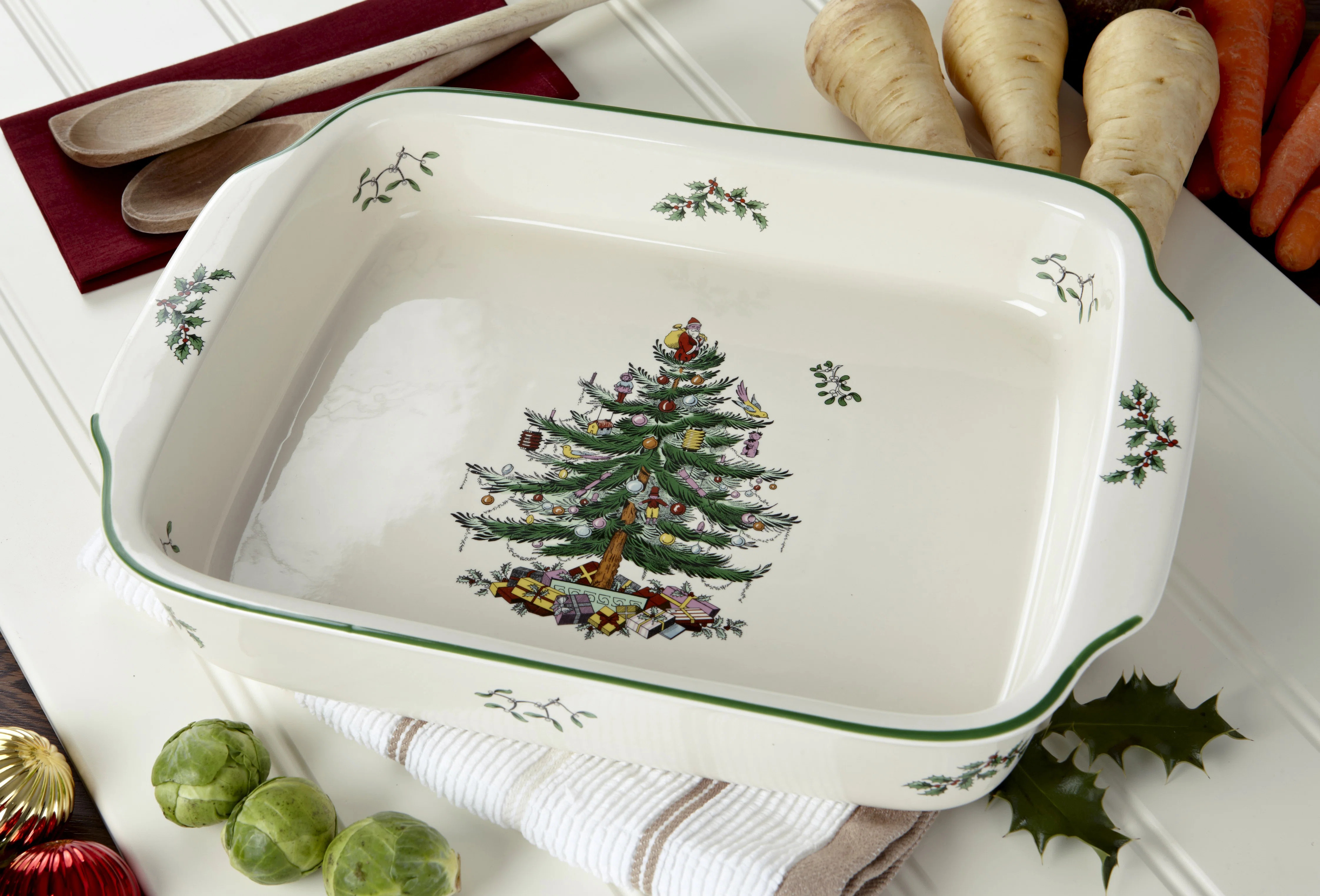 Spode Christmas Tree Rect Hand Dish 15X11" | Wayfair North America