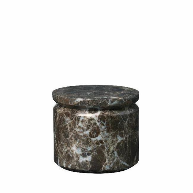 Blomus 65996 3 x 3.5 in. Dia. Pesa Marble Storage Box, Brown - Walmart.com | Walmart (US)