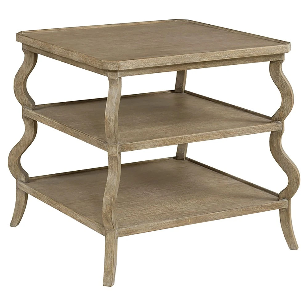 Sonoma Updated Traditional Light Oak Side Table | Kathy Kuo Home