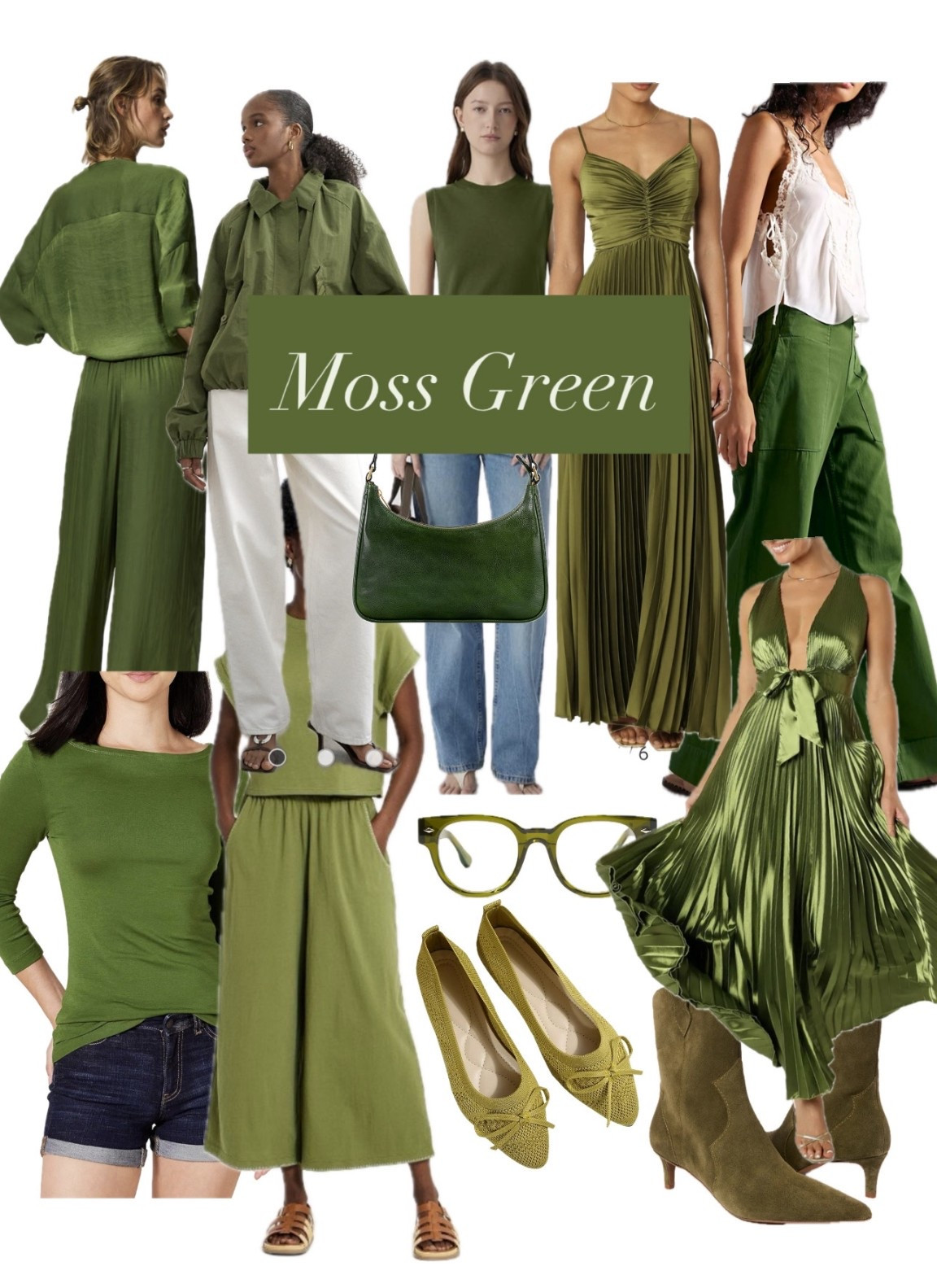 A few of my favorites finds right now in Moss Green.  If this is your best color, pair with a crisp, dark navy, salmon pink, burgundy, chocolate brown - or go with a monochromatic look!

#LTKOver40 #LTKgrwm #LTKootd