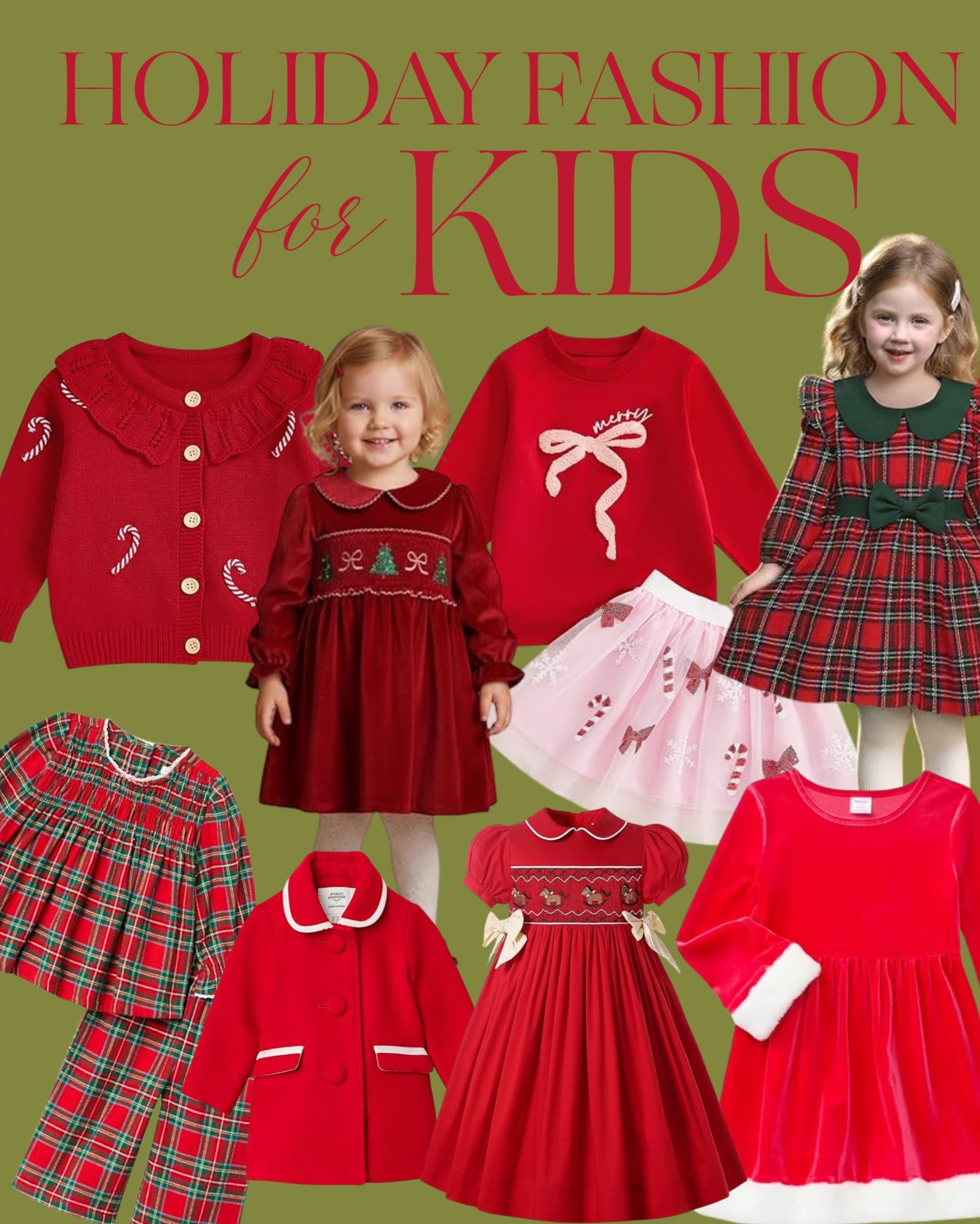 Last year, I struggled to find stylish, affordable holiday outfits for everyone… but not this year! I discovered these amazing picks, with the majority of the products from Amazon and Walmart. From sparkling dresses for women to adorable matching sets for kids (boys, girls & unisex!), dressing up became effortless and fun. Imagine the whole family glowing in coordinated looks for those holiday photos!


#HolidayStyle #FamilyFashion #AmazonFinds #WalmartFinds #HolidayOutfits #FashionForAll #WomenGifts #BoysGifts #GirlsGifts #UnisexOutfits #OOTD #FamilyPhotoGoals

#LTKHoliday #LTKmomlife #LTKootd