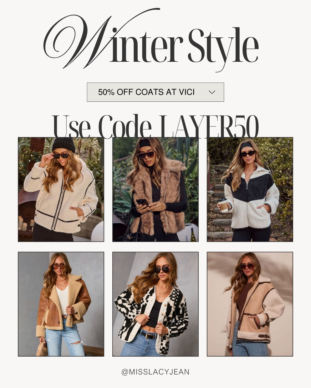 Vici Winter Outfits 50% Off ✨

vici collection // vici dress // vici haul // vici sweater // winter outfits // winter outfit ideas // fall outfit ideas // fall outfits // fall outfits 2025 // gifts for her // gift ideas for her // gift guide for her

#LTKFindsUnder100 #LTKFindsUnder50 #LTKGiftGuide