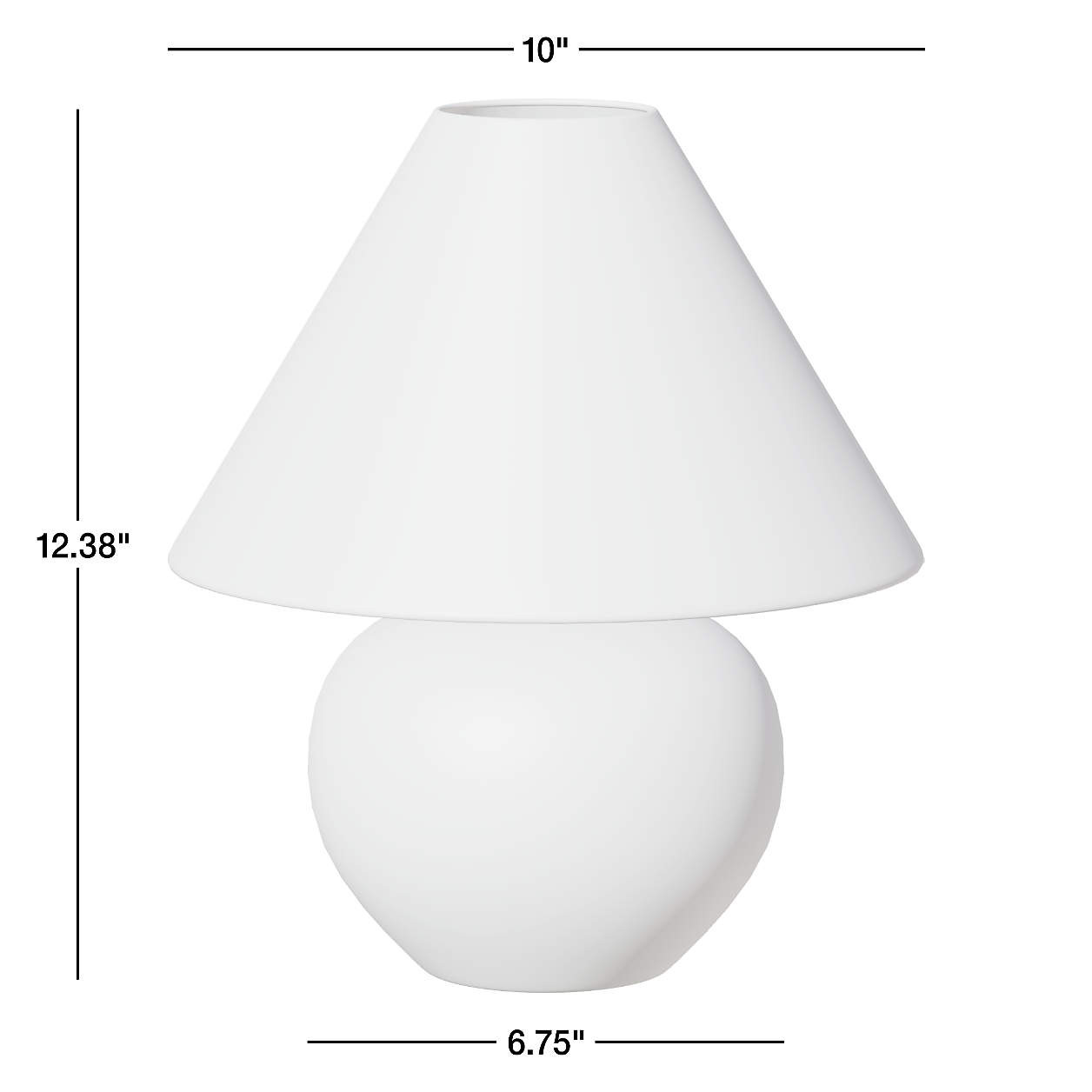 Corfu Cream Mini Table Lamp with Fabric Shade 12.4" + Reviews | Crate & Barrel | Crate & Barrel