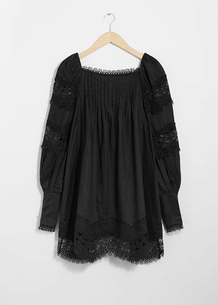 Lace-Trimmed Mini Dress | & Other Stories US