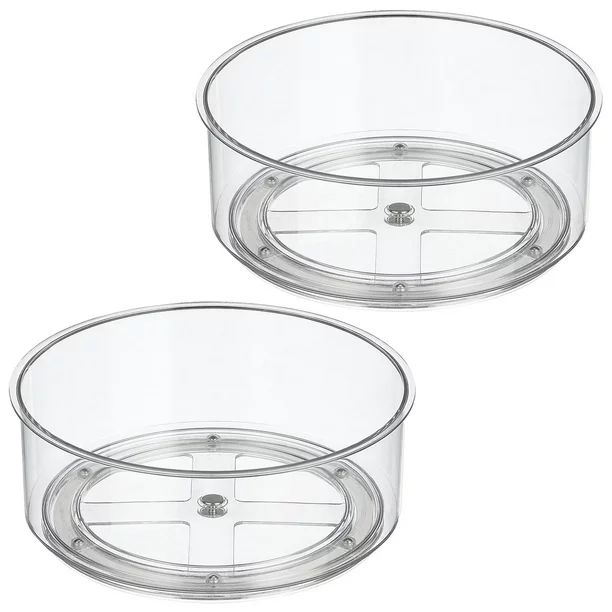 mDesign Lazy Susan Turntable Plastic Spinner for Kitchen Cabinet, Pantry, Fridge, Cupboards, or C... | Walmart (US)