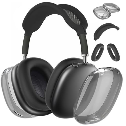 Aiaabq for AirPods Max case Cover,Anti-Scratch Ear Pad Case Cover/Ear Cups Cover/Headband Cover for AirPods Max. Clear Soft TPU and Silicone,Skin Scratch Proof. | Amazon (US)