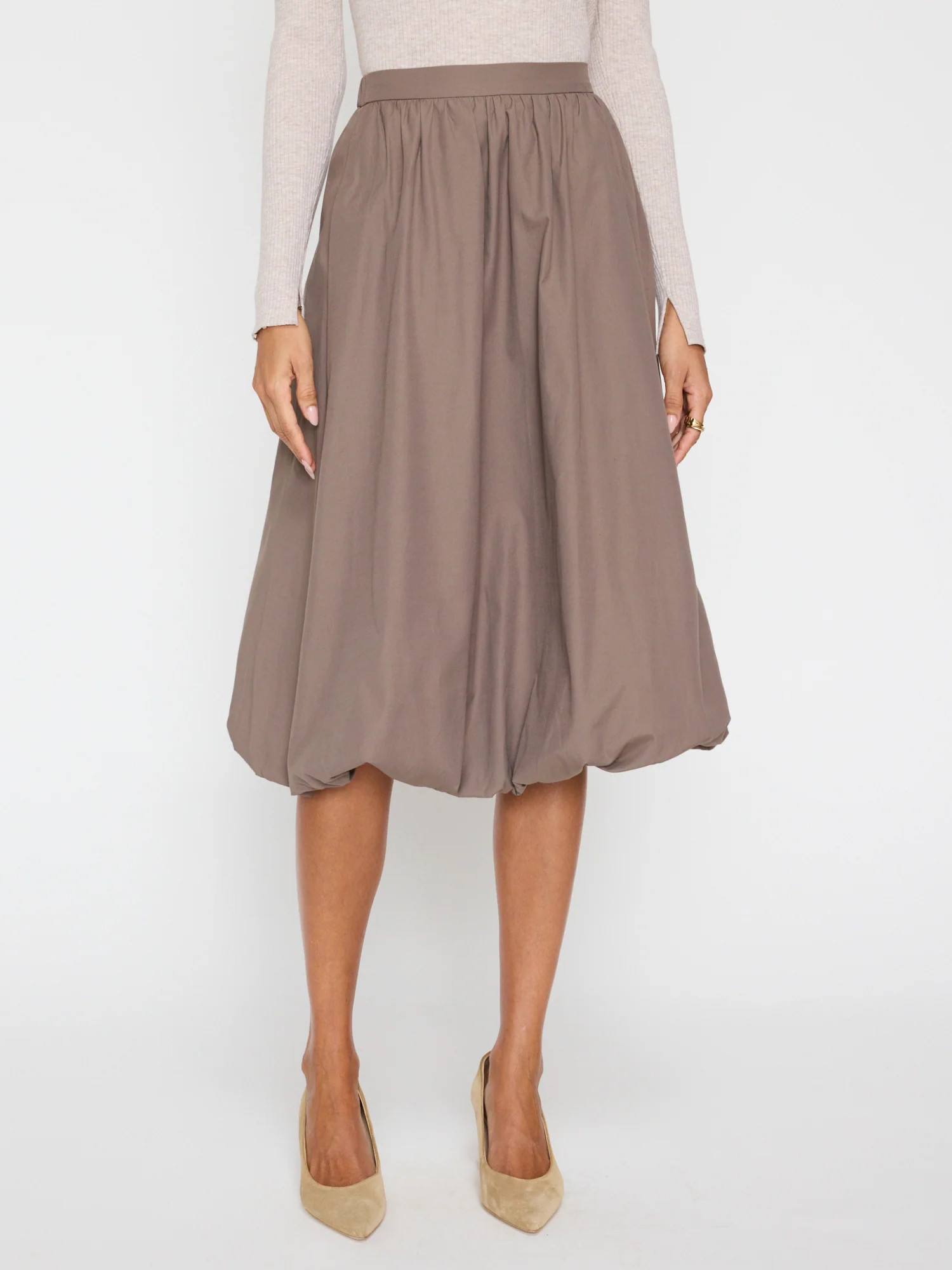 Women's Loti Bubble Skirt in Terra | Brochu Walker | Brochu Walker