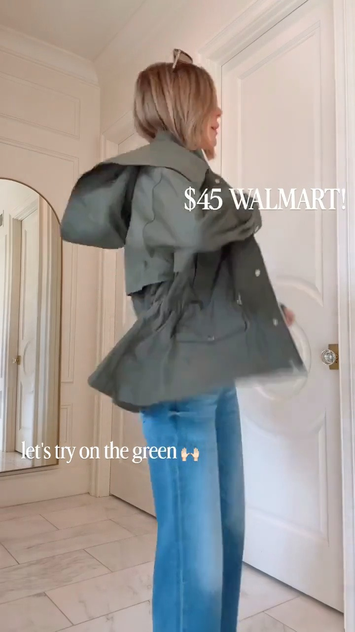 This Walmart jacket cinches and is under $50!! Such a great find. I'm wearing size small

#LTKootd #LTKSeasonal #LTKOver40