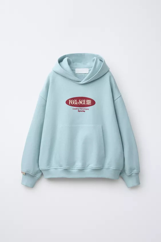 SURF PRINT HOODIE | Zara UK