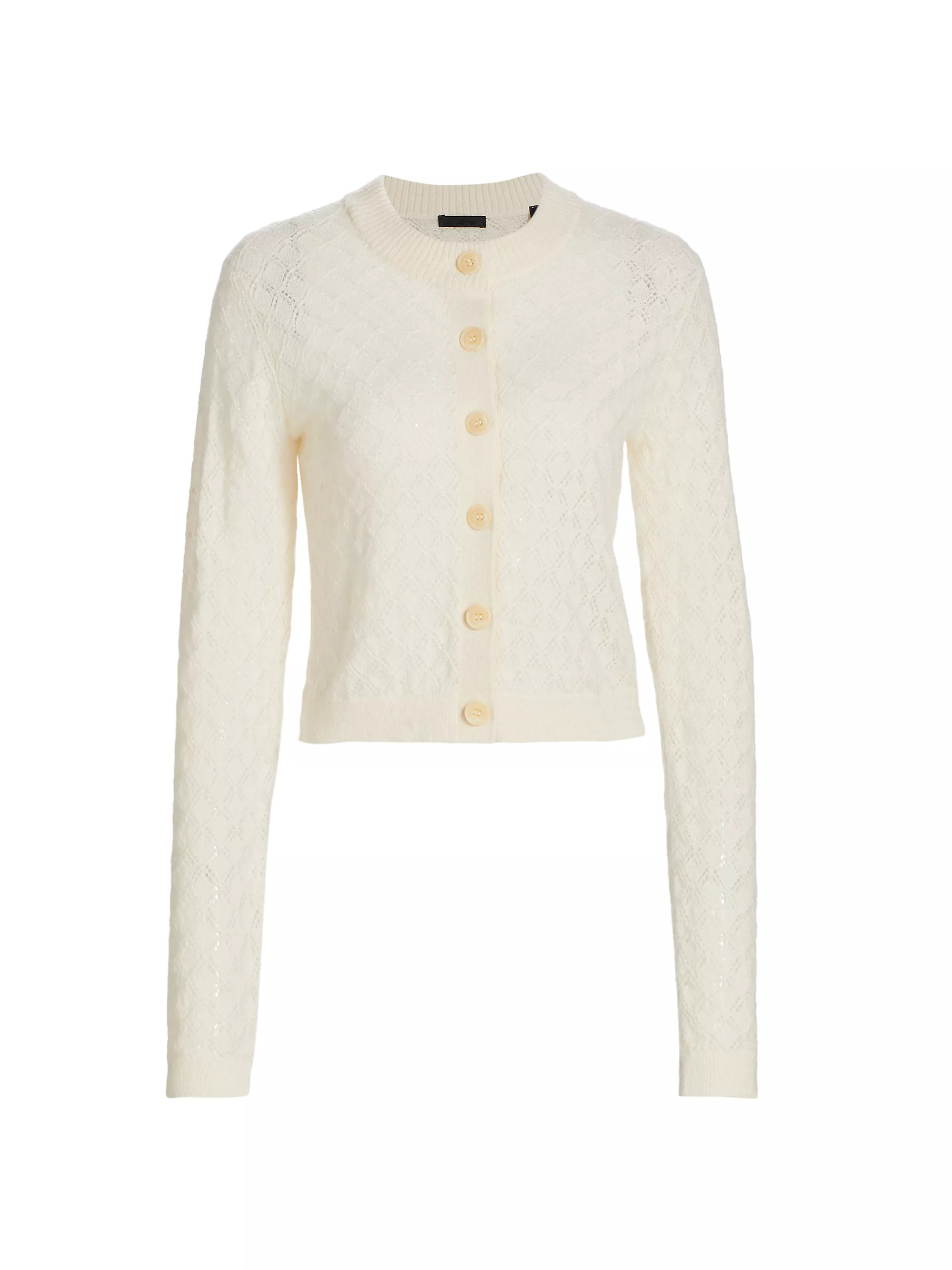 Alpaca-Blend Textured Knit Cardigan | Saks Fifth Avenue