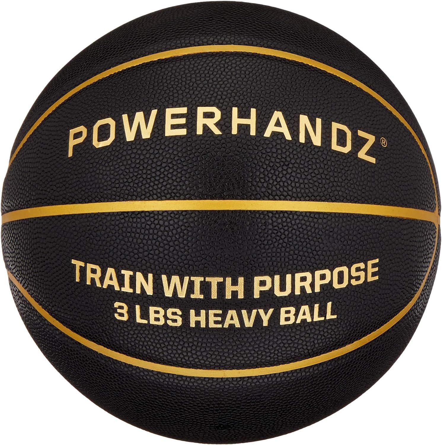 POWERHANDZ Weighted Training Basketball for Improving Ball Handling, 3-Pounds | Amazon (US)