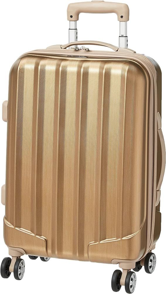 Rockland Santa Fe Hardside Spinner Wheel Luggage, Bronze, Carry-On 20-Inch | Amazon (US)