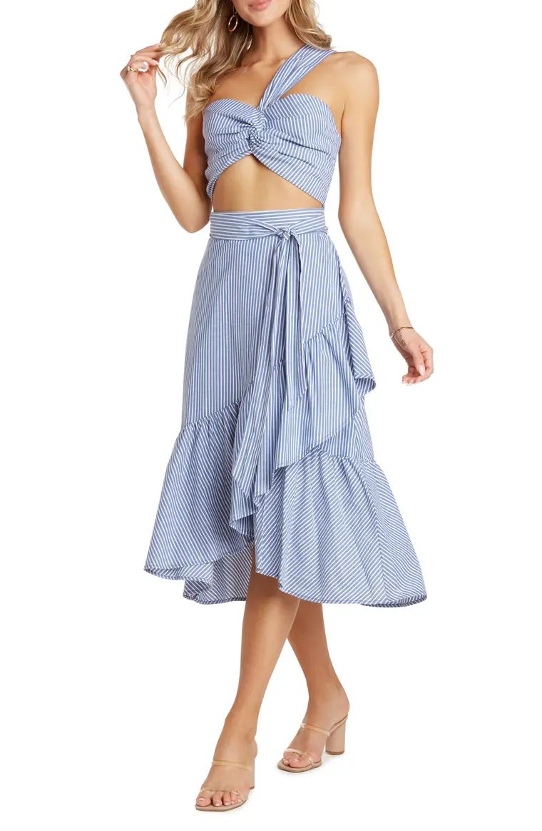 Raquel Stripe Two-Piece Midi Dress | Nordstrom