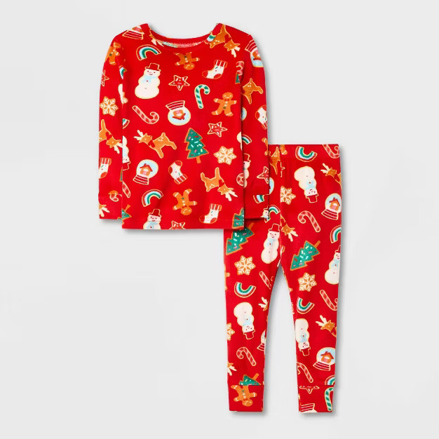 Toddler Boys' Christmas Pajama Set - Cat & Jack™ Red | Target