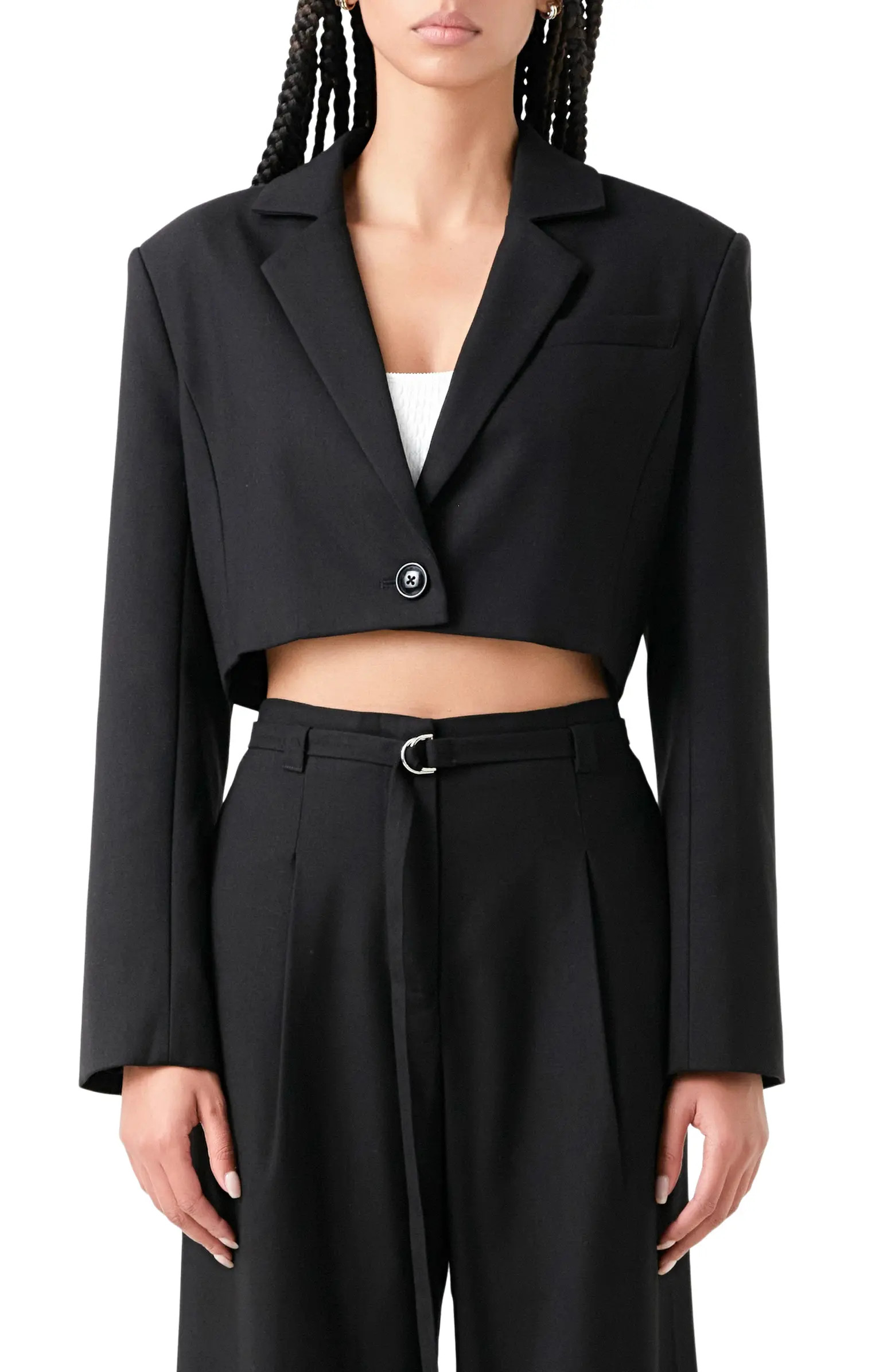 Oversize Crop Blazer | Nordstrom